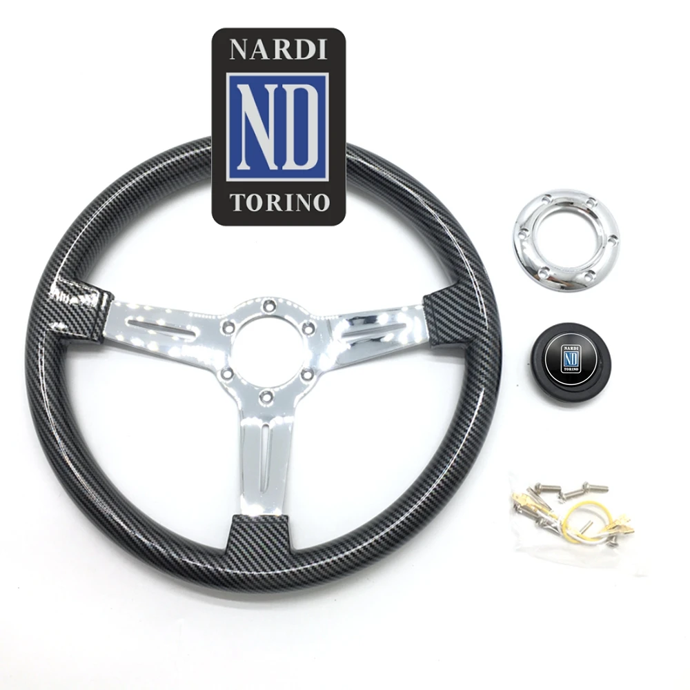 Классическое карбоновое универсальное 14-дюймовое гоночное деревянное рулевое