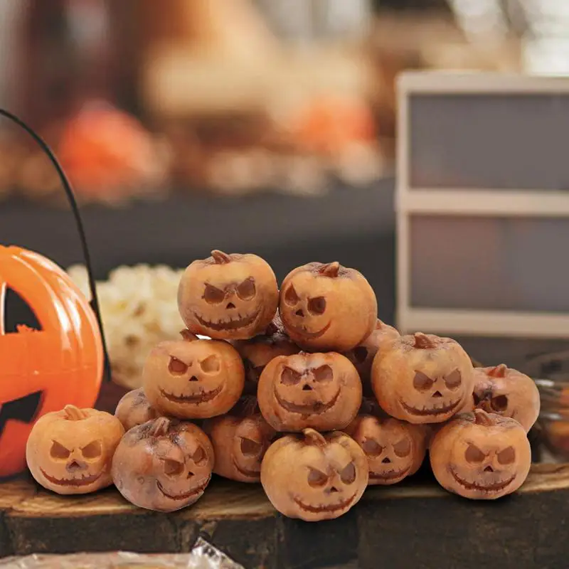 ie małe dynie Decor żywica lalki ozdoba statua 20 sztuk miniatury Halloween figurki dyni
