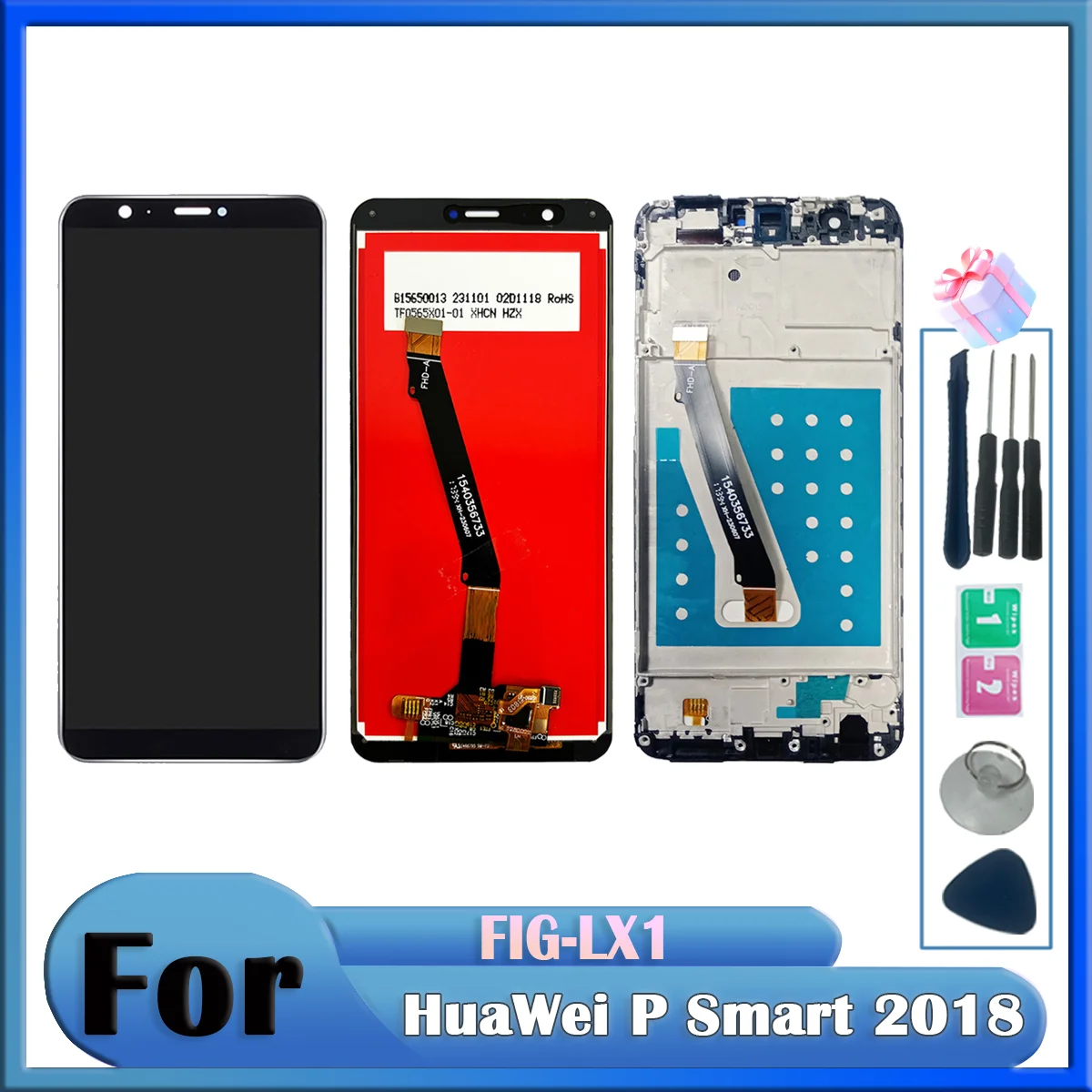 ЖК-дисплей с сенсорным экраном в сборе для Huawei P Smart 2018 Φ LX2 LX3