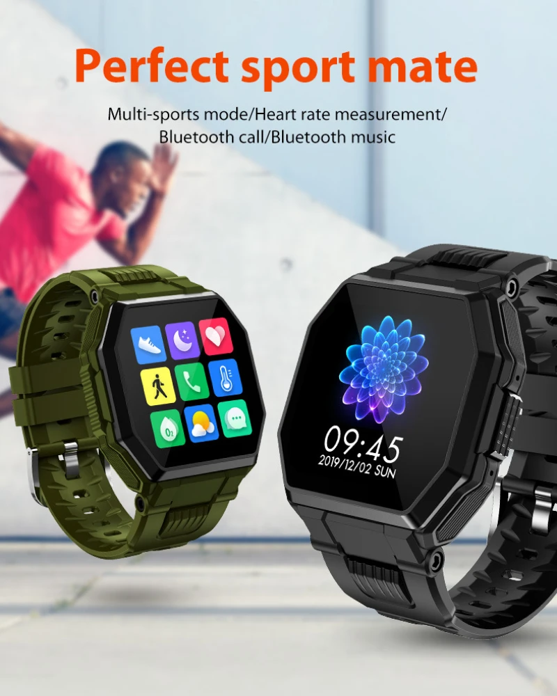 

Смарт-браслет S9 с функцией измерения пульса и давления