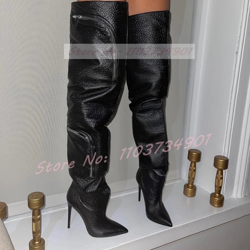 Карманные ботинки на молнии с промежностью женские из лакированной кожи для