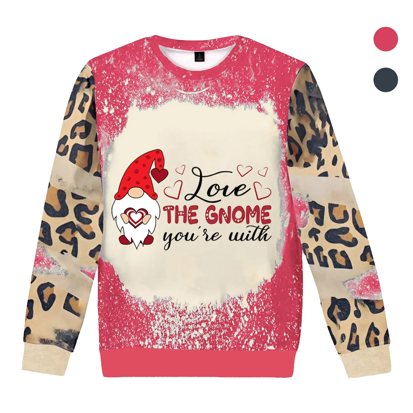 

Женский пуловер на завязках, с леопардовым принтом