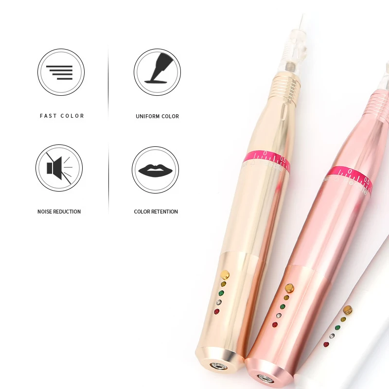 

Professional Tattoo Guns Permanente Make Machine Kits Elektrische Legering Pen microblading eyebrow tattoo pen
