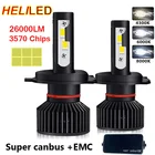 H4 LED H7 LED Super Canbus EMC фары высокой мощности H1 H3 H8 H9 H11 9005 9006 Hb3 9004 9007 H13 9012 Светодиодная лампа турбо лампа для автомобиля