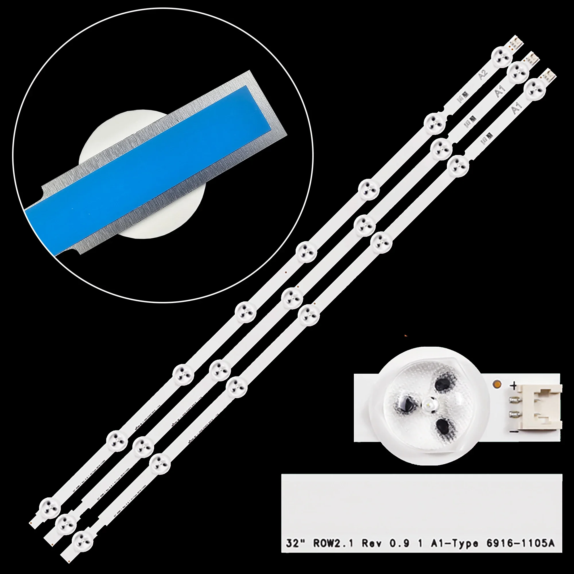 Светодиодная лента подсветки для 32LN540V 32LN540U-ZA LC320DUE LC320DXE SF A1 A2 32LN/32LA 6916L-1204A 6916L-1205A