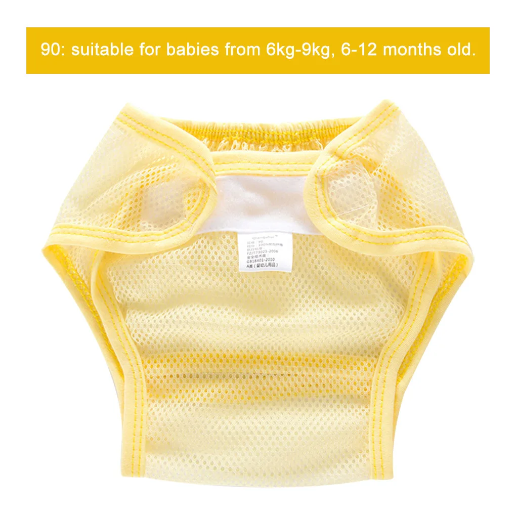 

Baby Diapers Nappies Cloth Diaper Net Pants Washable Mesh Nappy Newborn Summer Breathable Diapers Infant Cotton liner 80 90 100