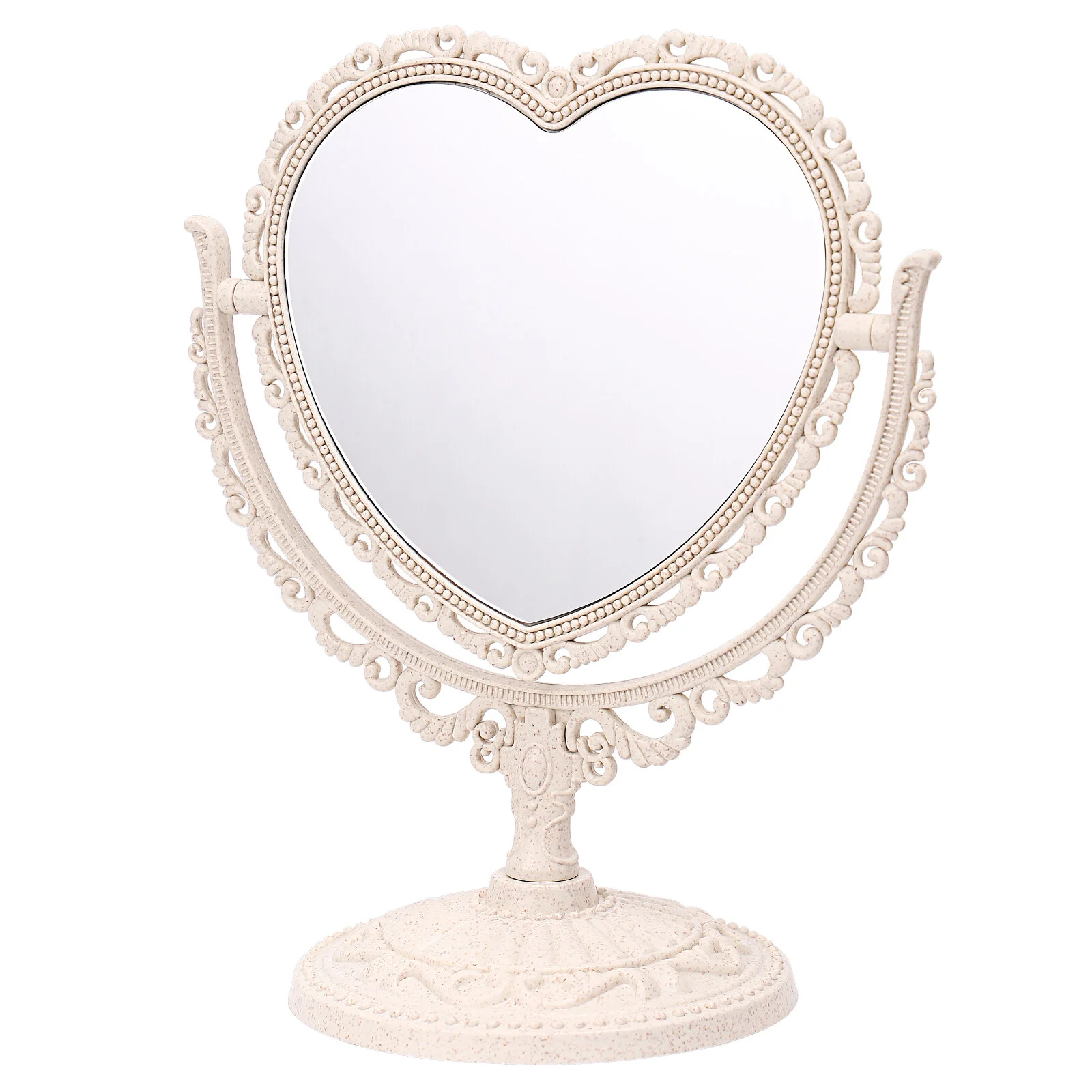 

Table Top Mirror Stand Desk Make Mirrors Double Sided Heart Table Bedroom Tabletop