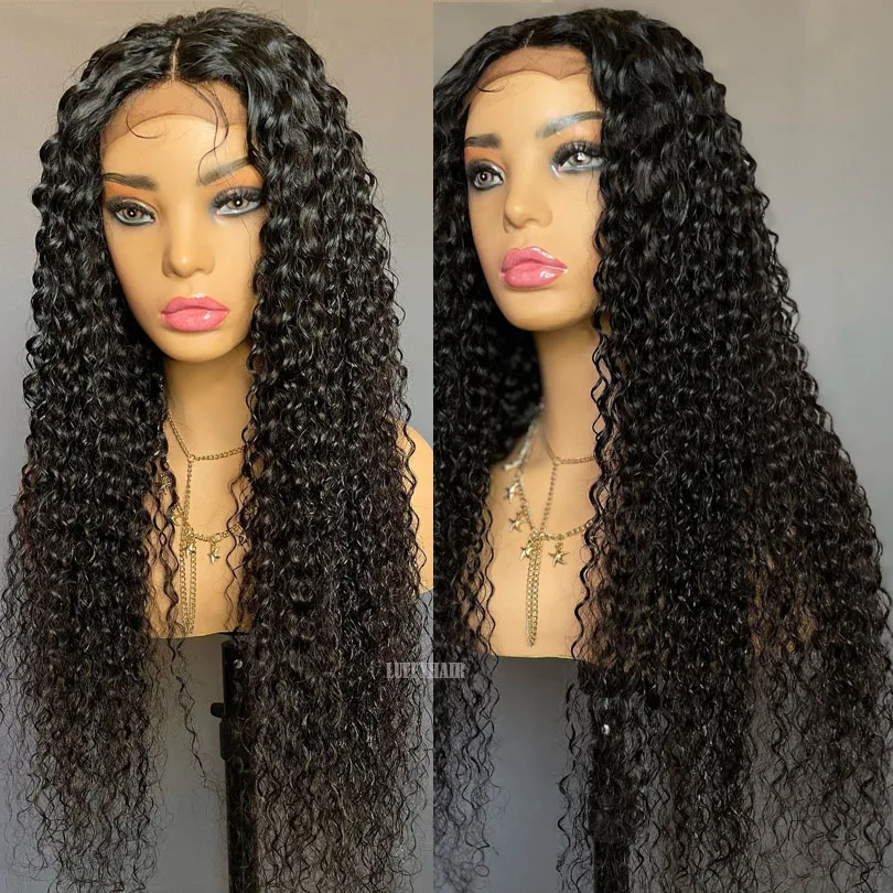 Lace Front Wigs For Black Women Long Kinky Curly Synthetic Wig Pre Plucked with Baby Hair Highlight Blonde Glueless Lace Wigs