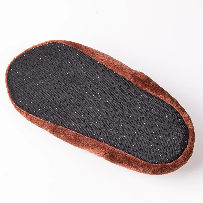 mens indoor slippers house home winter warm plus size non slip plush soft slippers comfy fluffy floor male casual shoes flat free global shipping