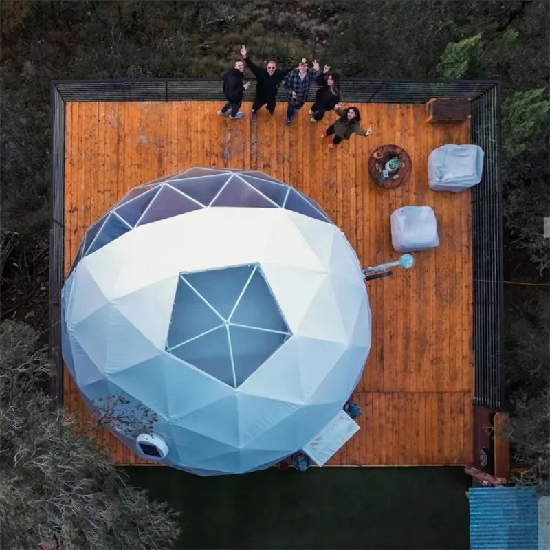 Геодезический купол палатка для отеля сферическая усадки курортная уличная