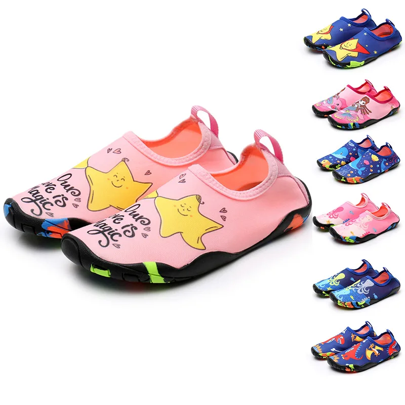 

Children Quick Dry Non-Slip Barefoot Beach Seaside Water Shoes Outdoor Comfortable Aqua Shoe Boy Girl Soft Sufing Swimming Shoes