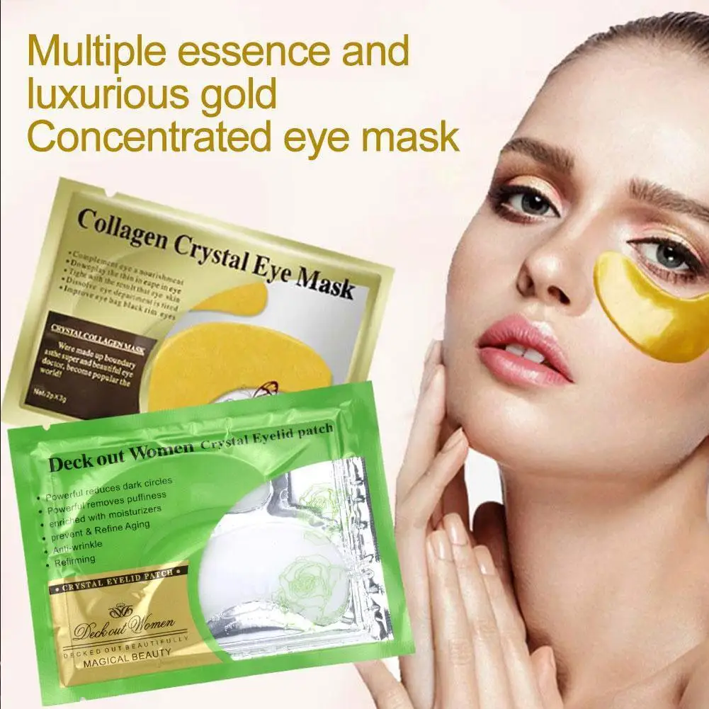

10pairs Collagen Crystal Eye Mask Anti Wrinkle Eye Patches Fade Eye Wrinkles Moisturizing Nourishing Anti Aging Eyes Care
