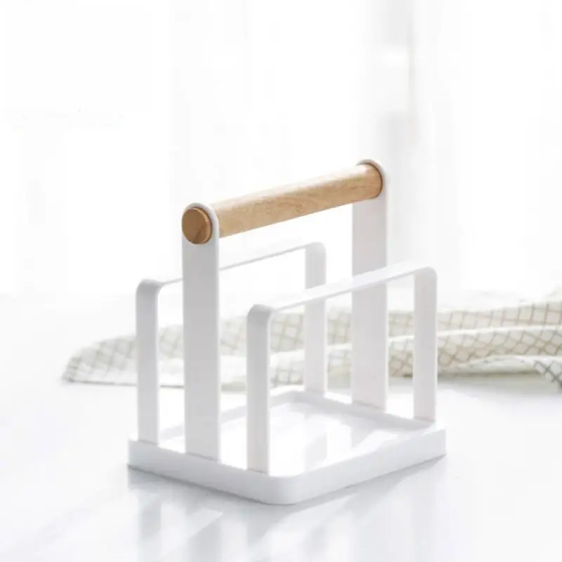 

Pan And Lid Rack Drain Rack Houseware Multifunctional Kitchen Storage Rack Storage Rack Wooden Chopping Board Rack
