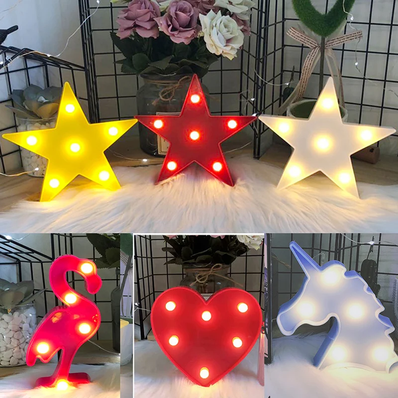 

3D Light Night Light Kids Gift Toy Lovely Mini Cloud Star Moon LED Baby Children Bedroom Tolilet Lamp Decoration Indoor Lighting