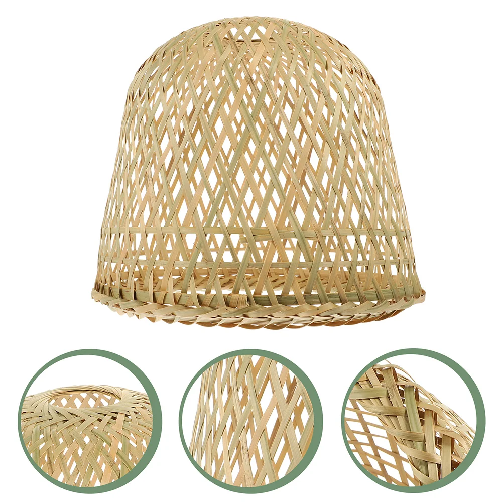 

Farmhouse Lamp Shades Bamboo Lampshade Rattan Pendant Light Ceiling Lights Cover
