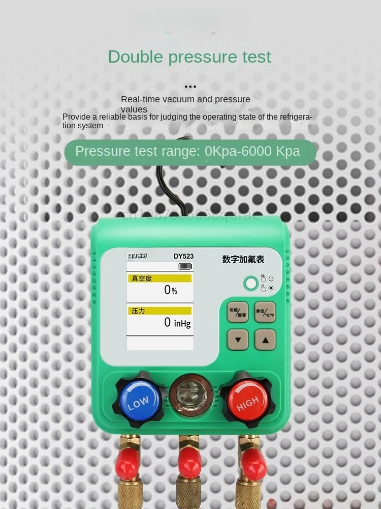 Автомобильный фторирующий вакуумный манометр для кондиционирования воздуха Dy523