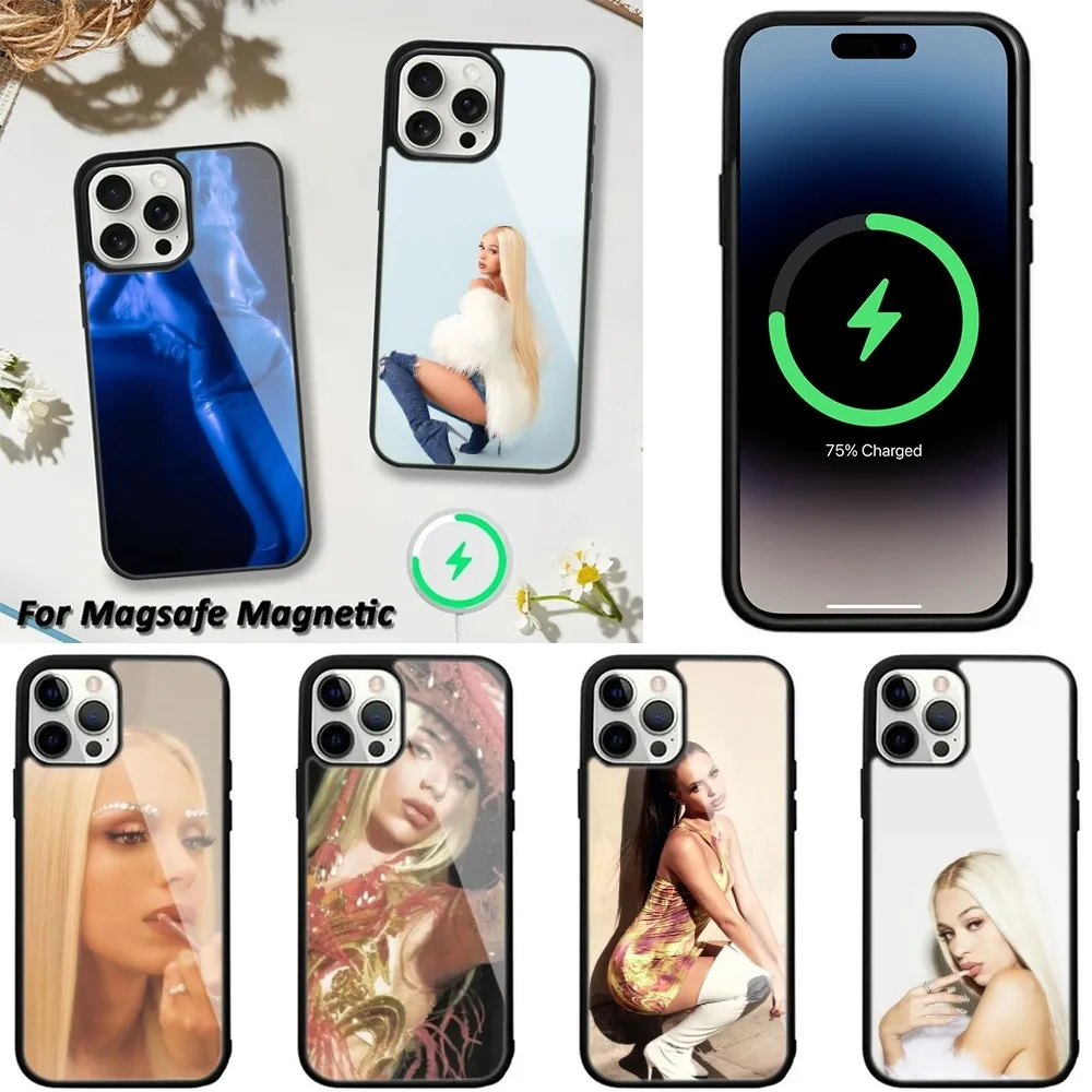 Чехол для телефона Singer B-Bad Gyal iPhone 15 14 13 12 11 Pro Max Plus чехлы с беспроводной зарядкой
