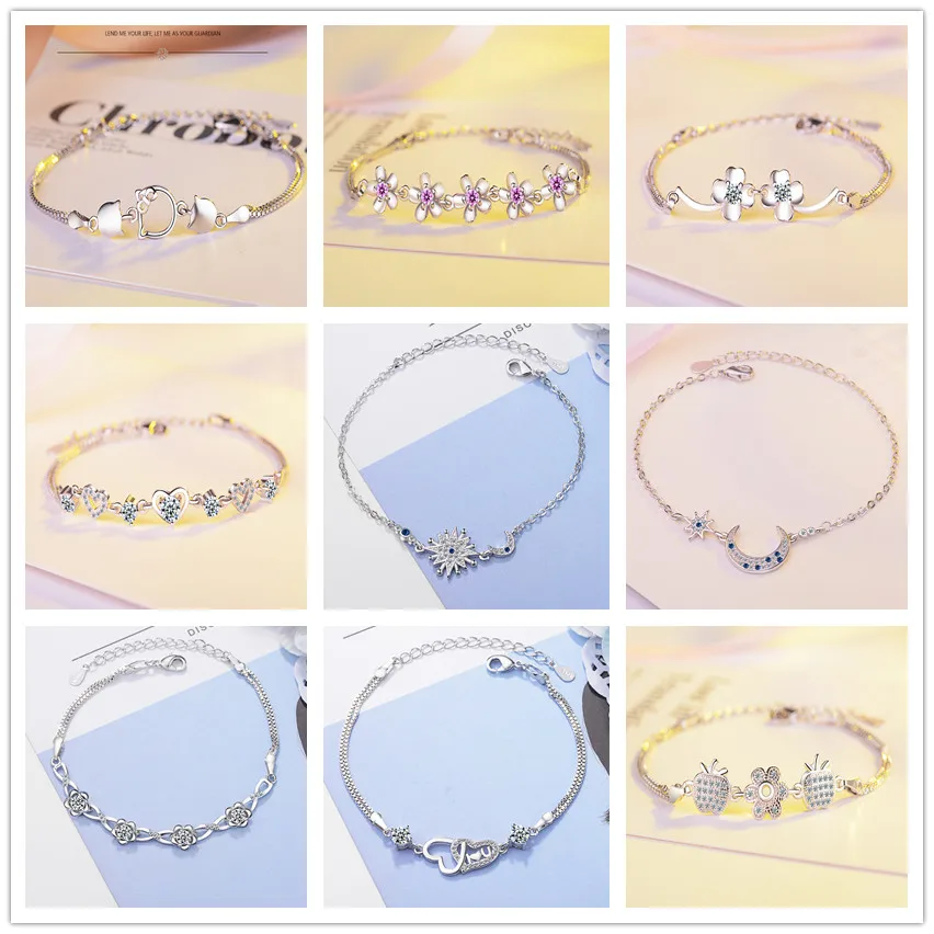 2021 New Nouvelle mode Simple jolies femmes strass cristal multicouche Bracelet Bracelet de mode manchette bijoux Gift