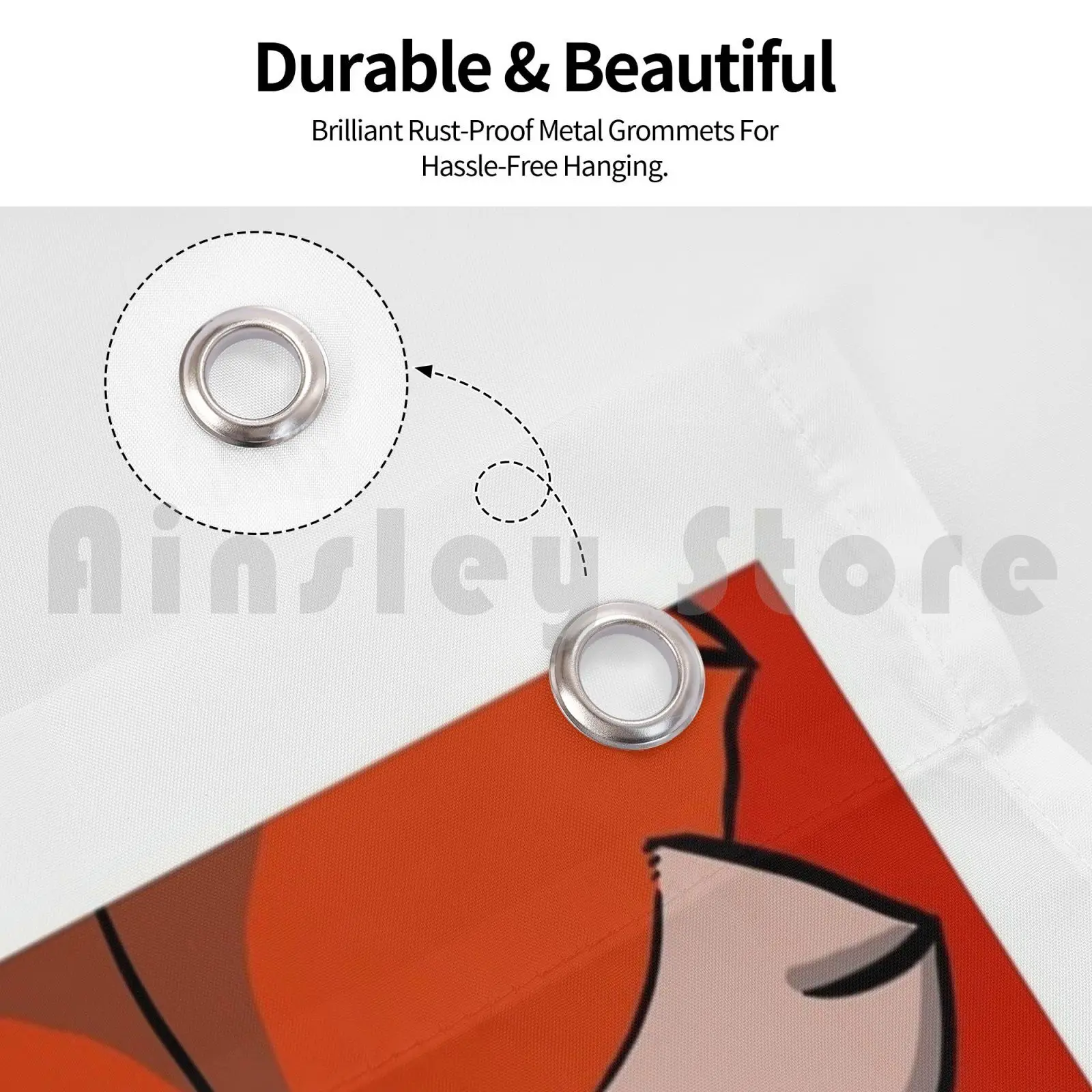 Лисий флаг автомобиля Забавный пушистый меховой намордник |