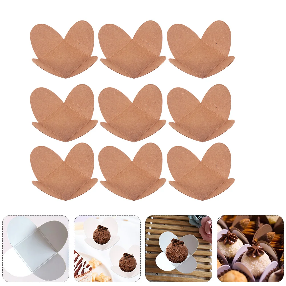 

Truffle Chocolate Paper Wrappers Liners Cups Candy Cupcake Wrapper Baking Cup Muffin Mini Holder Tray Square Flower Liner