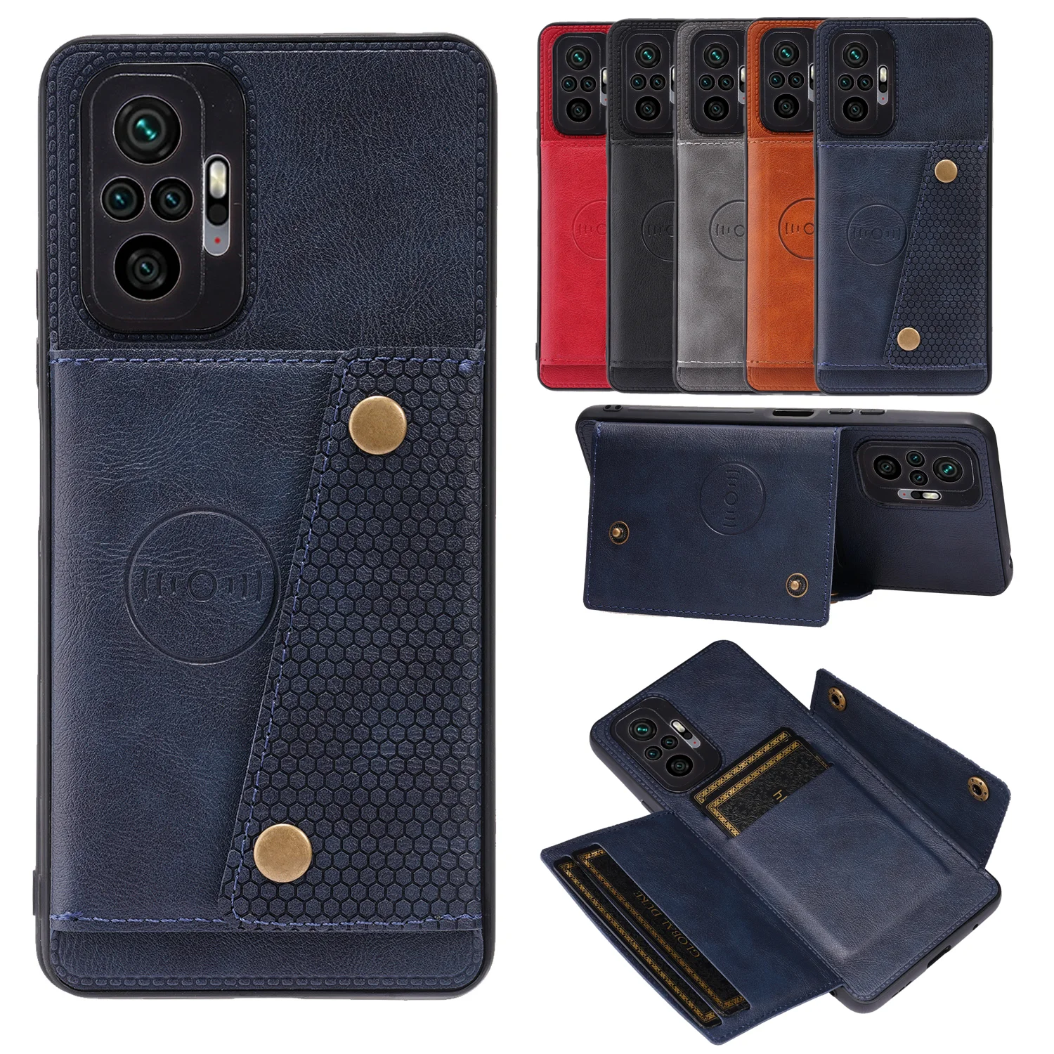 Кожаный чехол-книжка для Redmi Note 10 9 7 8 Pro 11S 8T 9T 9C 9A Mi Poco X3 NFC M4 M3 F3 GT 11 Lite - купить по