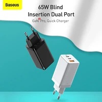 baseus 65w gan charger quick charge type c usb charger qc 4 0 3 0 portable for huawei samsung xiaomi laptop iphone 12 13 pro