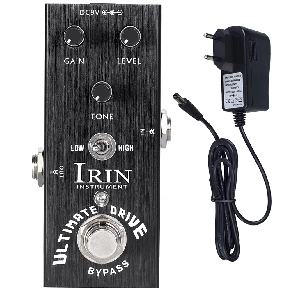 IRIN AN-11Guitar Effector Ultimate Drive перегруз Искажение педаль для электрогитары запчасти