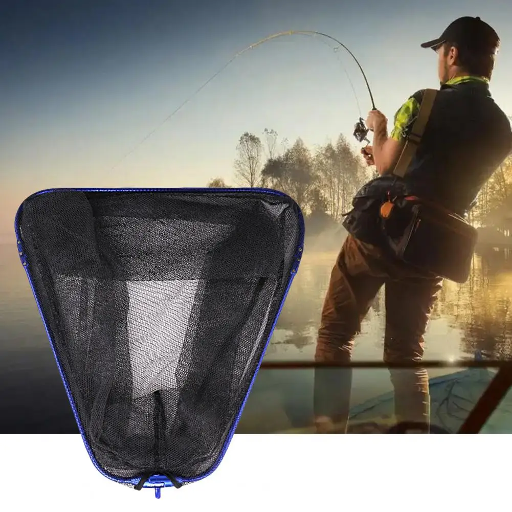 

Safe Catching Portable Triangle Black Carp Sturgeon Fishing Dip Net Fishing Equipment