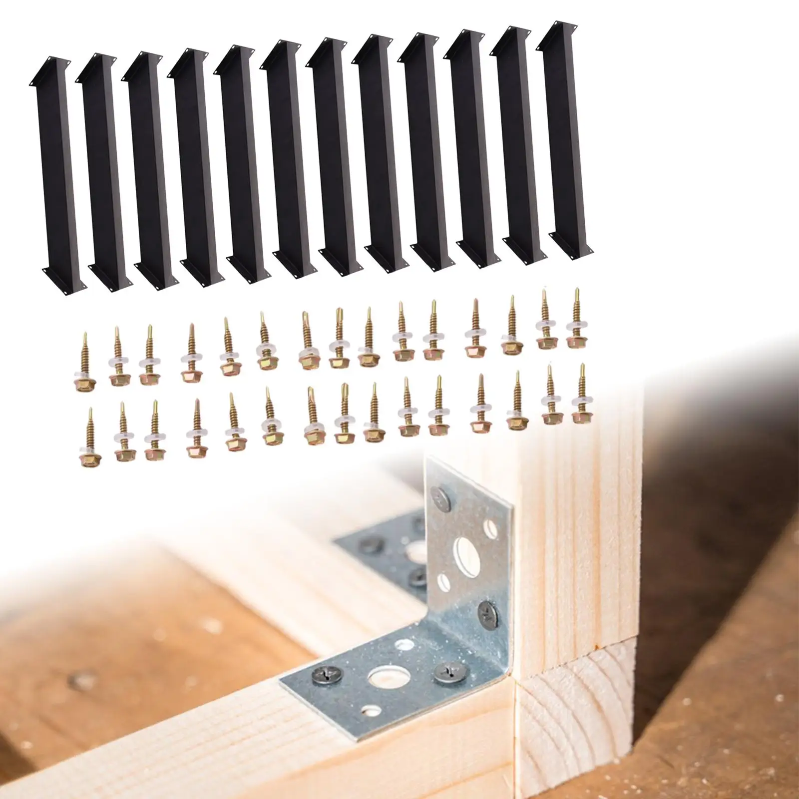 12 шт. угловые кронштейны с винтами 45 градусов