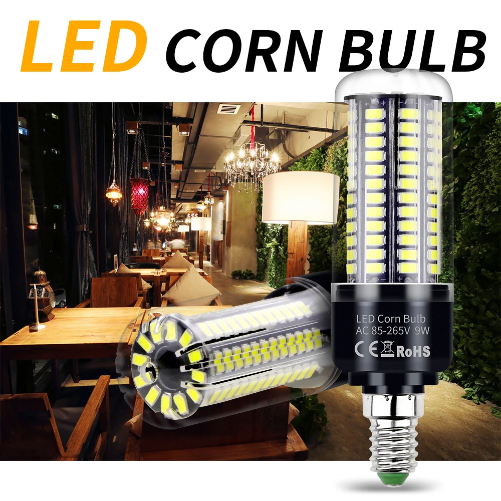 

220V LED Corn Bulb E27 Lamp E14 Light B22 Lampada Warm White Bombillas 110V Ampoule LED Chandeliers 3.5W 5W 7W 9W 12W 15W 20W