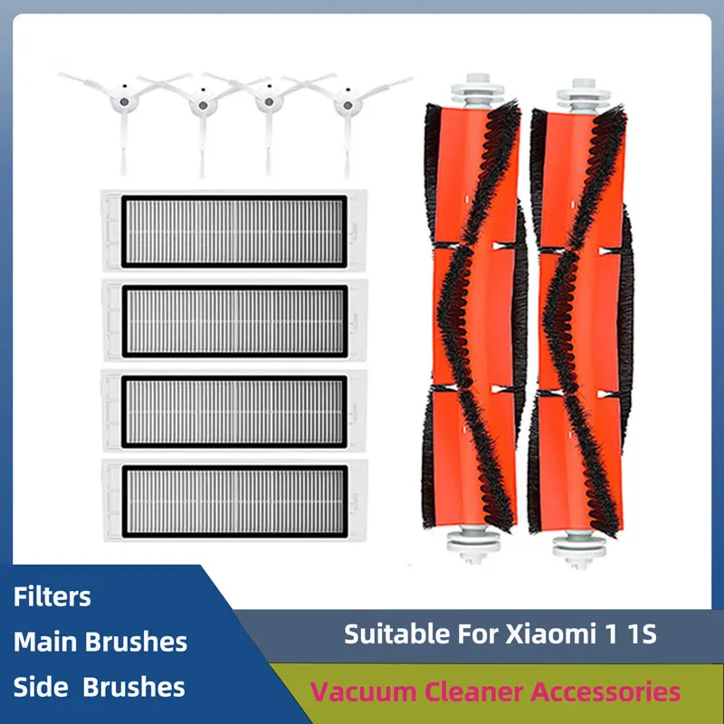 

Hepa Filter Main Brush Side Brush Spare Parts For Xiaomi Mijia Mi 1 1S Roborock S5 S50 Max Robot Vacuum Cleaner Accessories