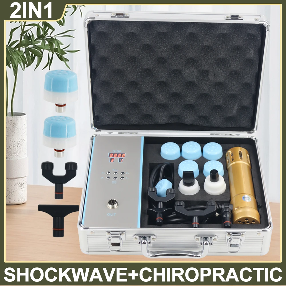 

2 в 1, аппарат для ударно-волновой терапии, 11 головок