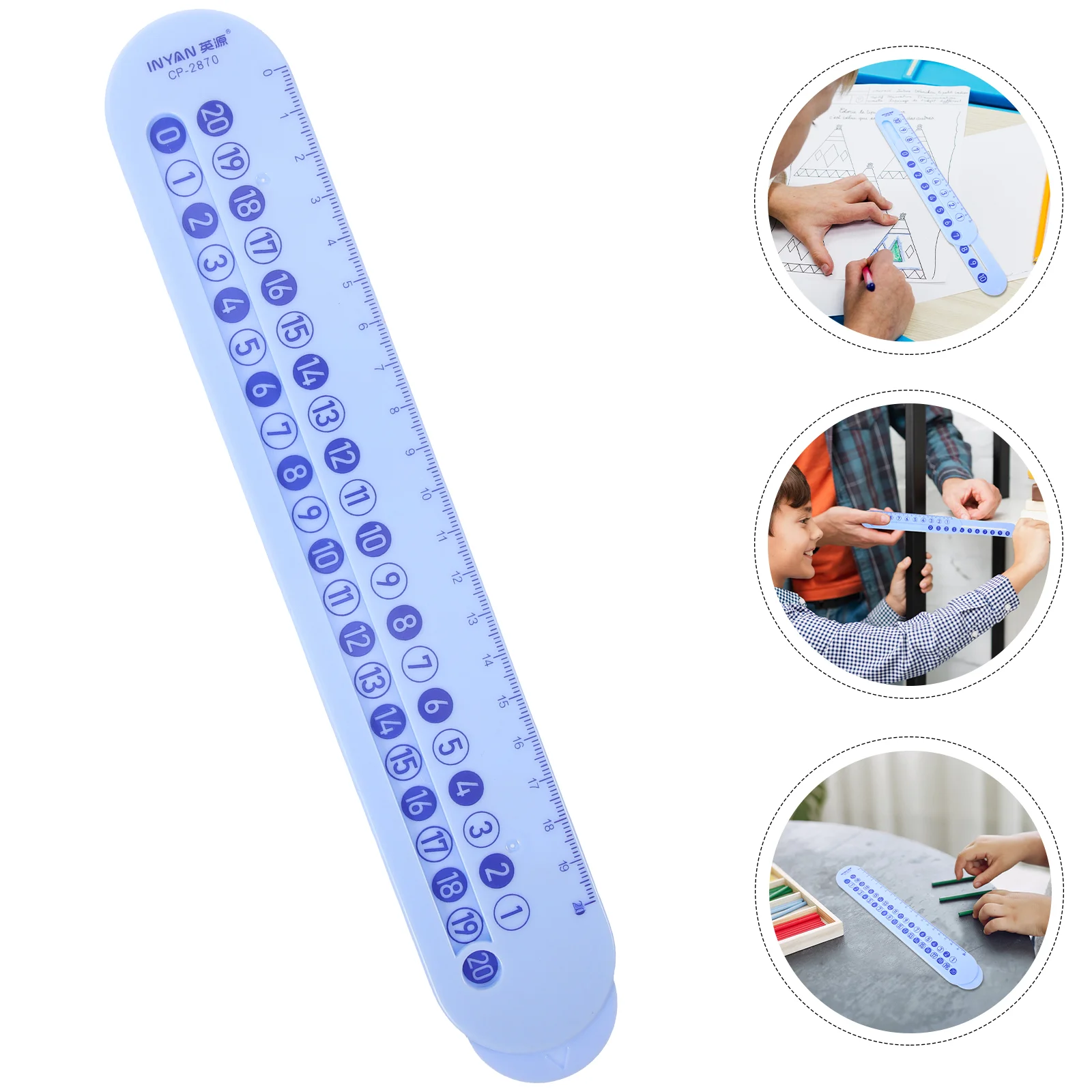 

Math Scale Children Digital Decomposition Ruler Rolling Tape Measure Slide Learning Subtraction Addition Plastic Measures