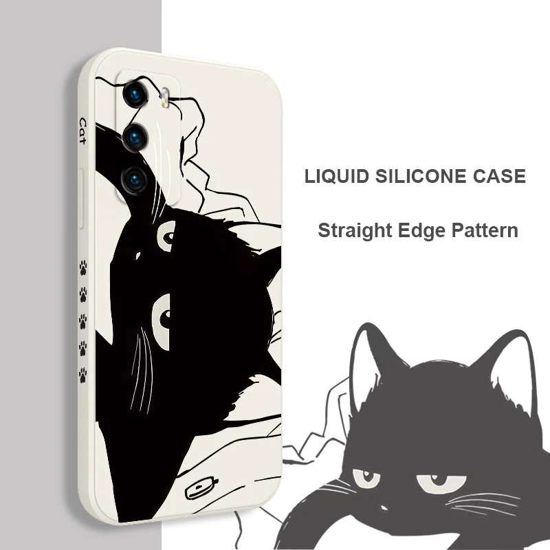 

Aggrieved Cat Phone Case For Huawei P40 P50 P30 P20 Pro Lite Nova 5t Y7A Mate 50 50E 40 30 20 Pro Lite Cover