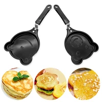kitchen tools egg mold pan flip omelette mold breakfast egg frying pot non stick frying pan pancake maker mini
