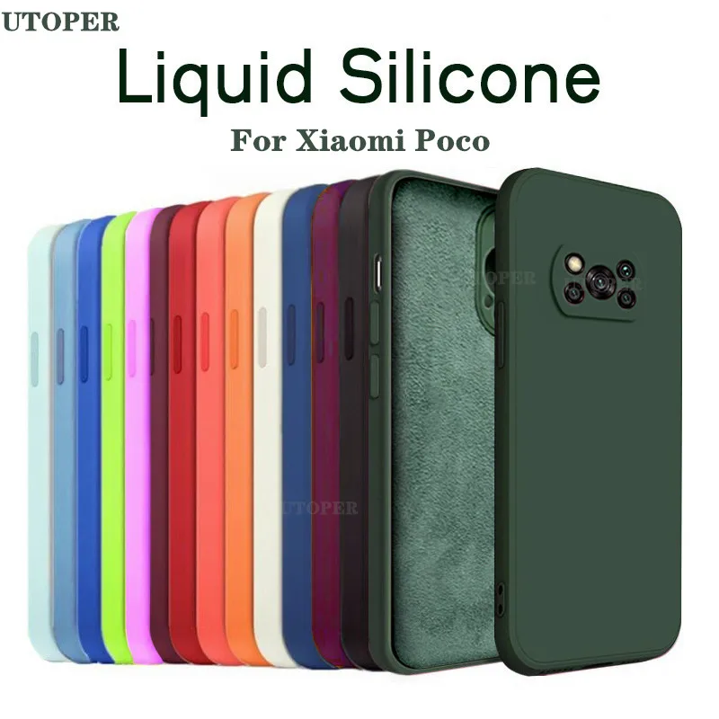 

Чехол из жидкого силикона для телефона Poco X4 X3 Pro NFC F3 GT M3 M4, мягкий чехол для Xiaomi Redmi Note 11 11S 9 10 Pro Max, оригинал