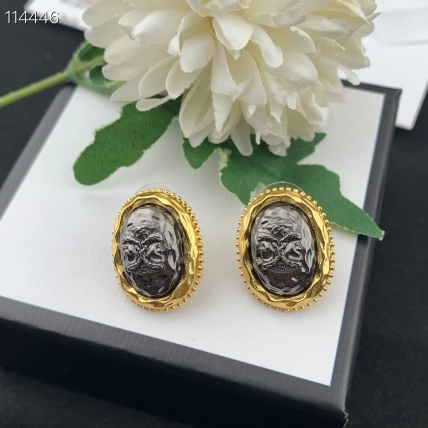 

Нишевые модные двойные персиковые сердца, синие серьги-подвески неправильной формы