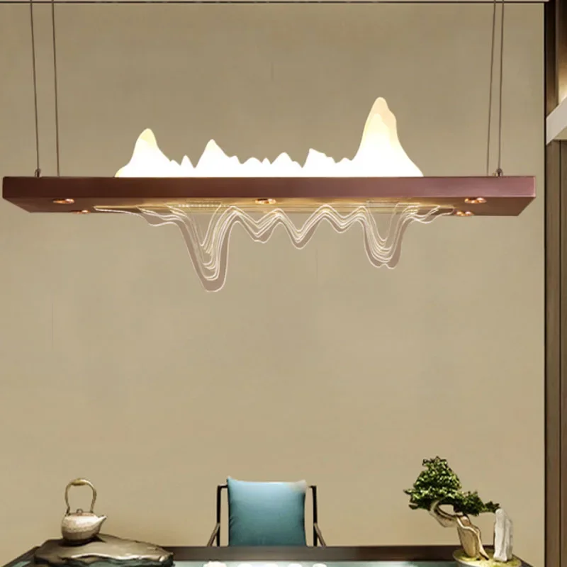 Новая китайская лампа для ресторана Классическая Люстра чайной комнаты