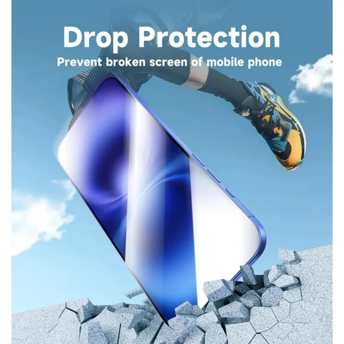 2 шт. HD полное покрытие из закаленного стекла для iPhone 16 Pro Max Защитная пленка экрана