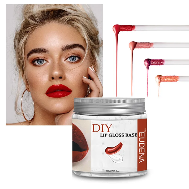 

200ML New DIY Transparent Lip Gloss Glaze Base Moisturizing Pigment Powder Makeup Material Lipstick Matte Velvet Semi-Finished