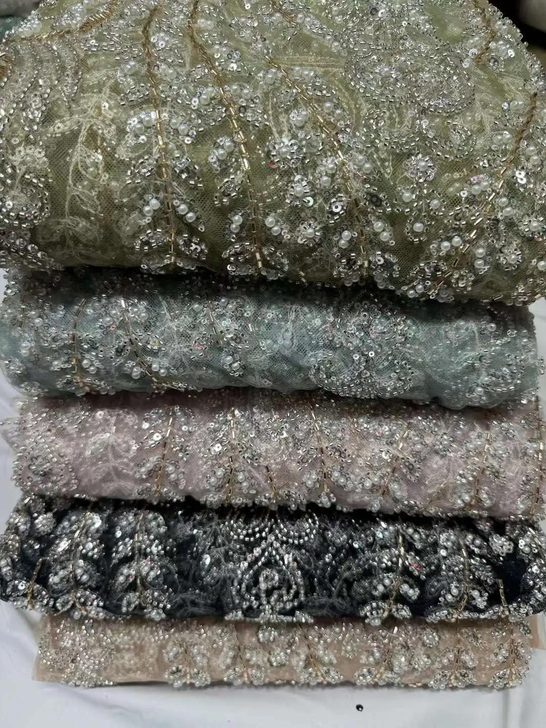 Африканская кружевная ткань 2024 блестки вышивка бисером жених Нигерия свадебная