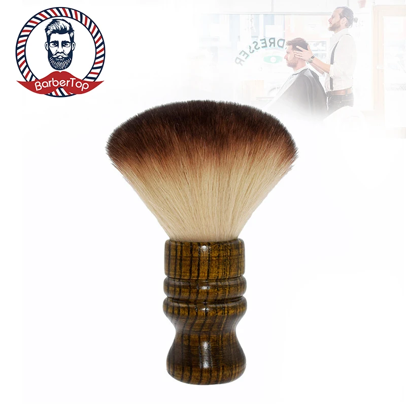 

Hand Held Clean Broken Hair Brush Neck Face Long Horse Barber Beard Salon Cutting Hairdressing Styling Tools