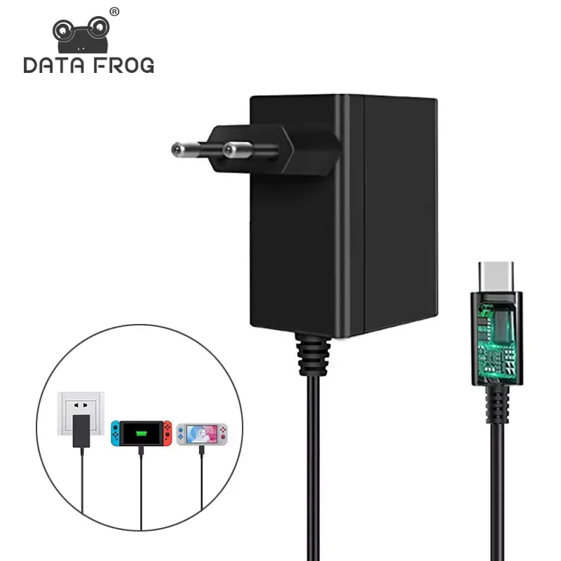 

DATA FROG EU/US Plug AC Adapter Charger for Nintend Switch OLED Travel Home Charging USB Type C Power Supply for Nintend Switch
