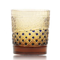 edo kiriko handmade crystal glass whisky glass japanese wine glass green blue red black amber free shipping