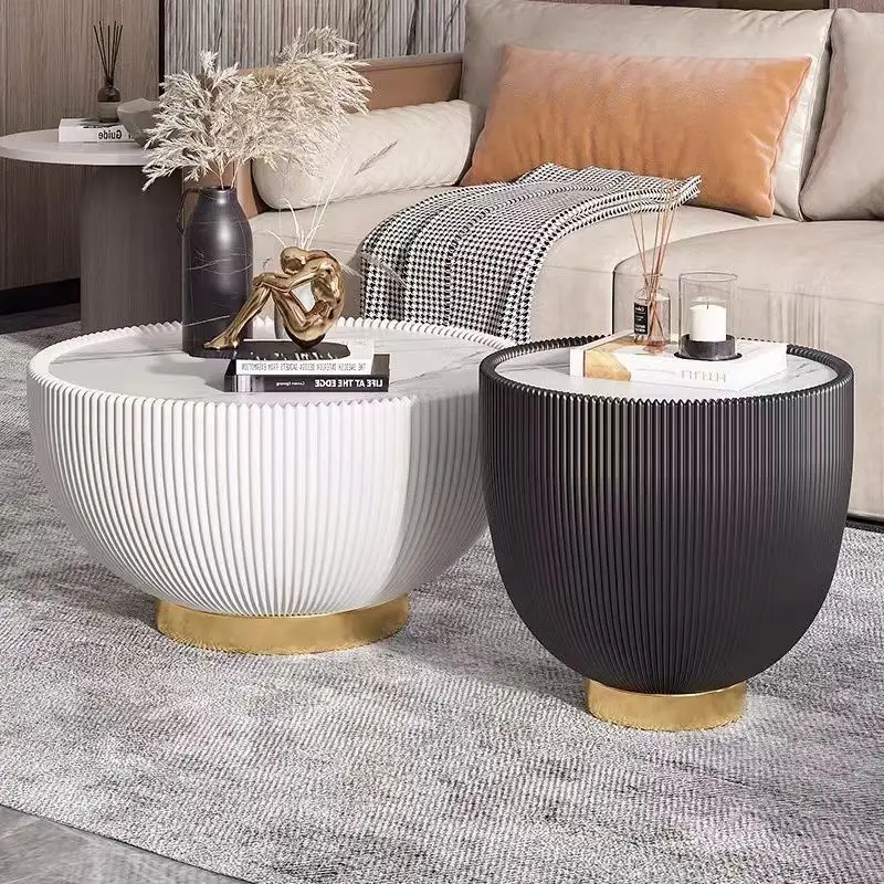 

Креативные чайные столы в стиле рок-борд, роскошные современные маленькие домашние гостиные, итальянские круглые чайные столы, дизайнерские чайные столы