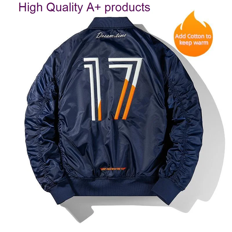 

2023 Ma-1 aviator winter Men High quality Thick Army Navy Military motorcycle Pilot Baseball Bomber coat racing luxury Jackets