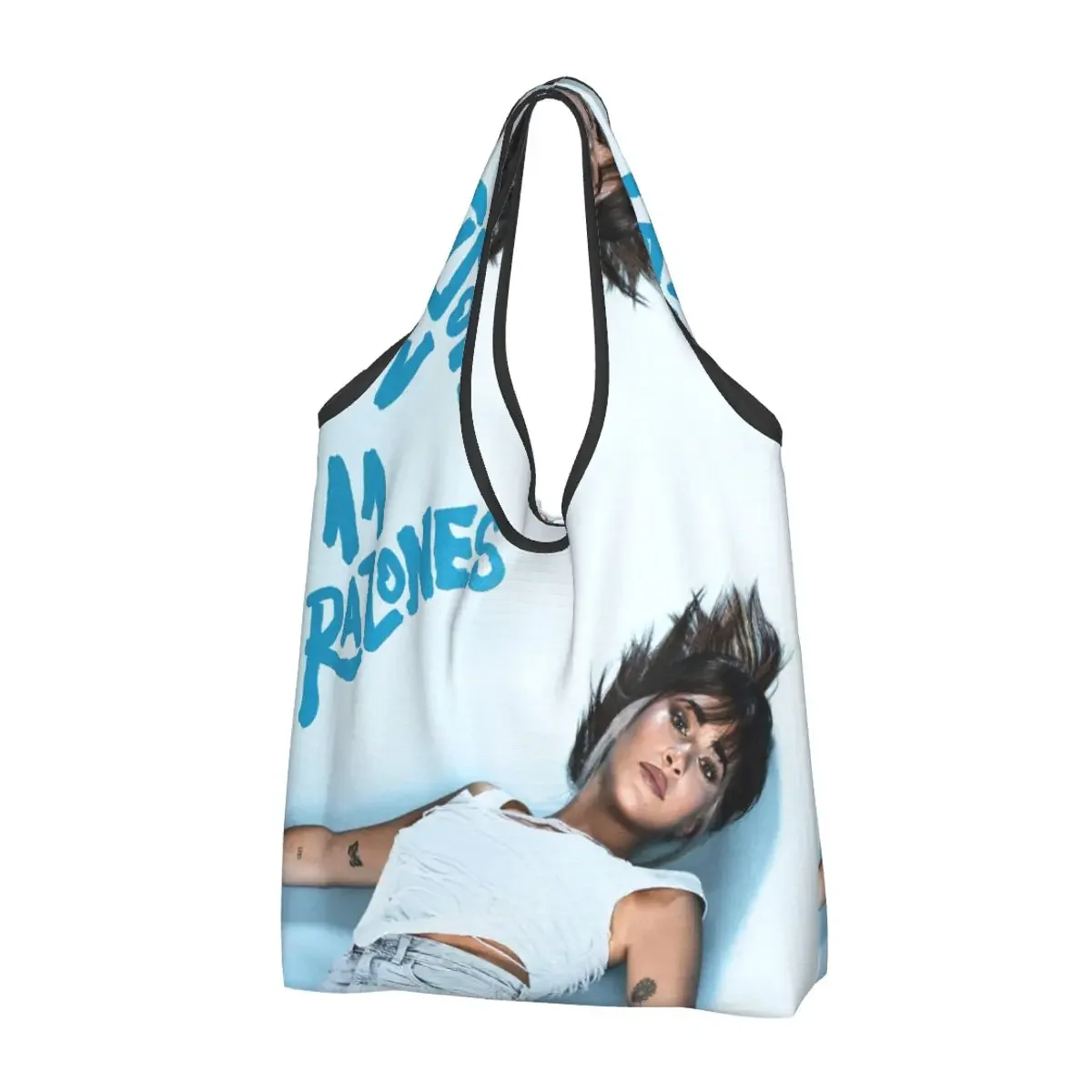 

Aitana Grocery Tote Shopping Bag Women Funny Spanish Singer Shopper Shoulder Bag Large Capacity Handbag