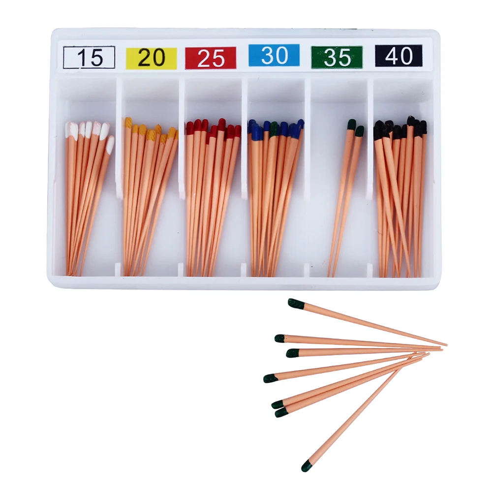 60 шт./кор. стоматологические точки Gutta Percha AZDENT Gapadent конус 0 04 размер 15 # /20 /25 /30 /35 /40