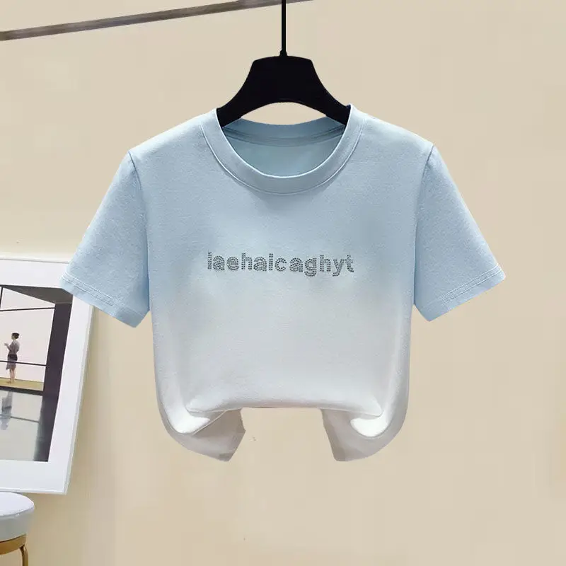 Женский спортивный костюм из двух предметов Повседневная футболка с коротким