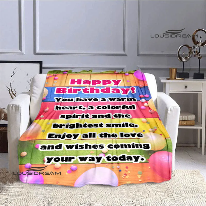 Одеяло с пожеланиями на день рождения детское фланелевое одеяло для девочек